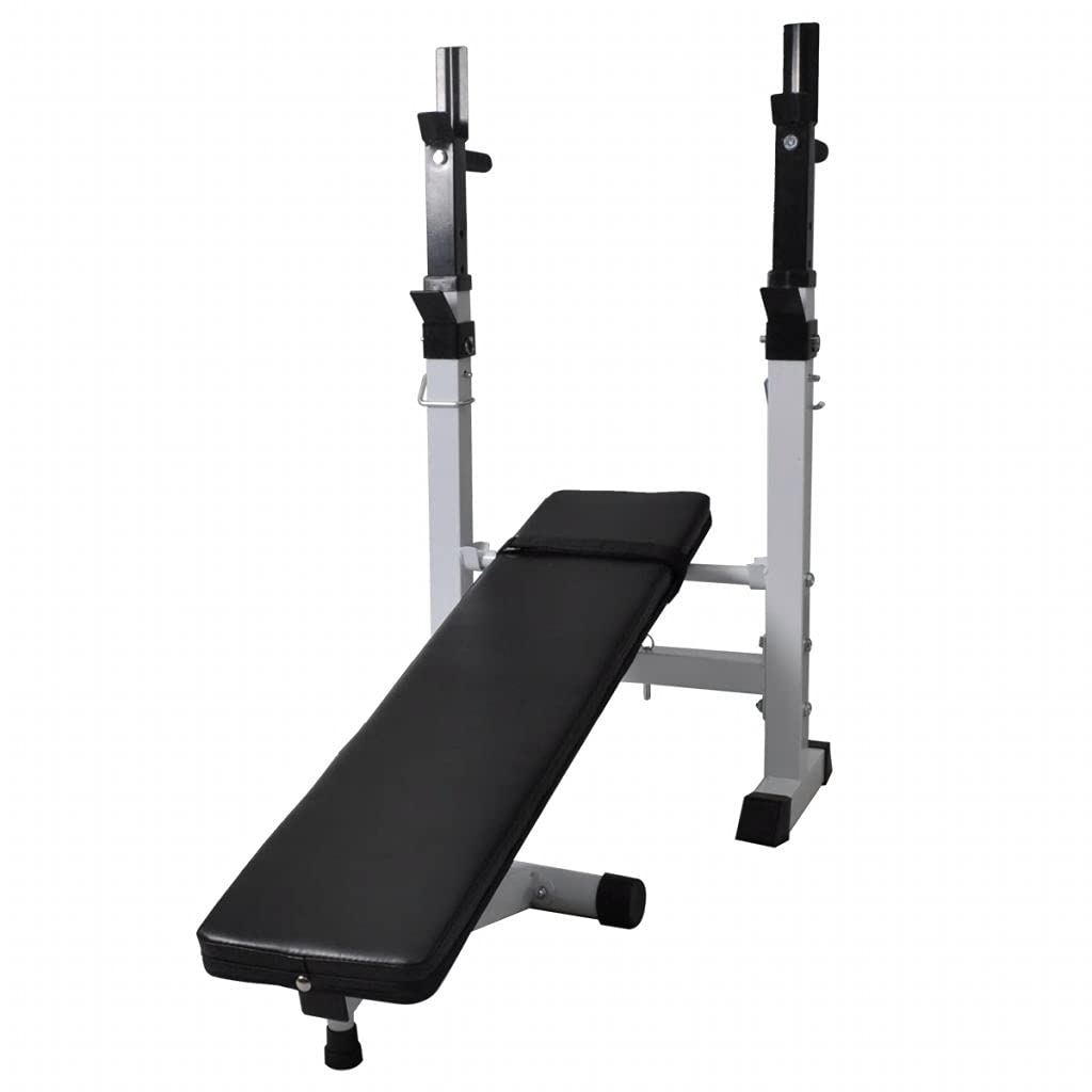 Banco de ejercicios y musculación recto, JUNZAI Rack Musculación, Banco Abdominales, Banco De Pesas Musculacion, Gimnasio En Casa, Banco Gimnasio, Banco Press Banca