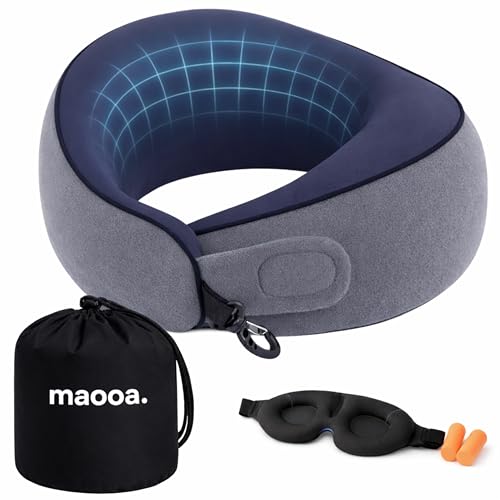 Almohada de espuma viscoelástica gris oscuro con soporte ergonómico miniatura 1