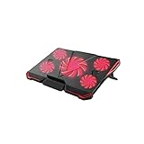 Matériel: ABS + Métal Youngran Plaque De Refroidissement Ergonomique De Rafraîchisseur D\'ordinateurs Portables À Angles Ajustables avec Cinq Ventilateurs LED for 11 \'\' 15.6 \'\' 17\'\'Notebook Tablet PC Leisurely