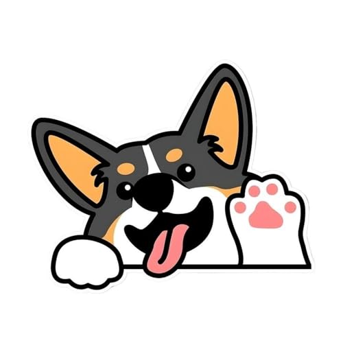 Sticker Corgi Voiture et Moto | Autocollants Imperméables pour les Trajets du Quotidien