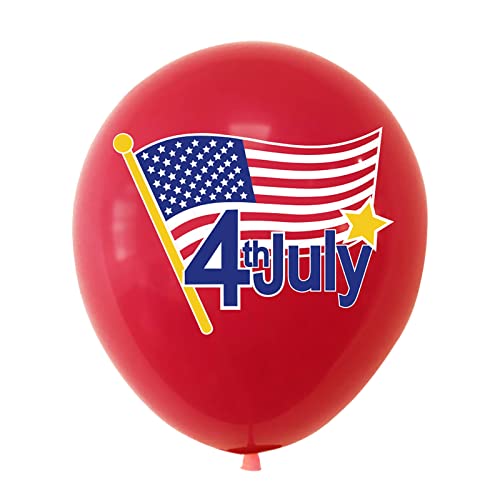 Julhold 4. Juli Unabhängigkeitstag Ballons Party Dekorationen 10PCS USA amerikanische Flagge Patriotisches Dekor Cover