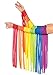Leg Avenue Bras à franges arc-en-ciel, multicolore, taille unique A282722101