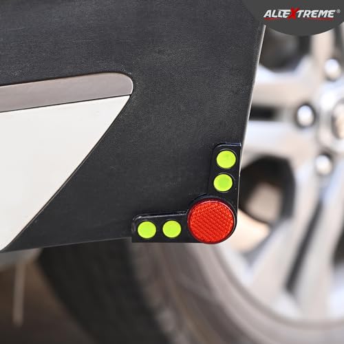 Image of AllExtreme CAS-231 L Design Car Door Corner Guard Anti Scratch Shock-Absorbing Edge Protector with Sticker For All Cars(Set of 4, Multicolour)