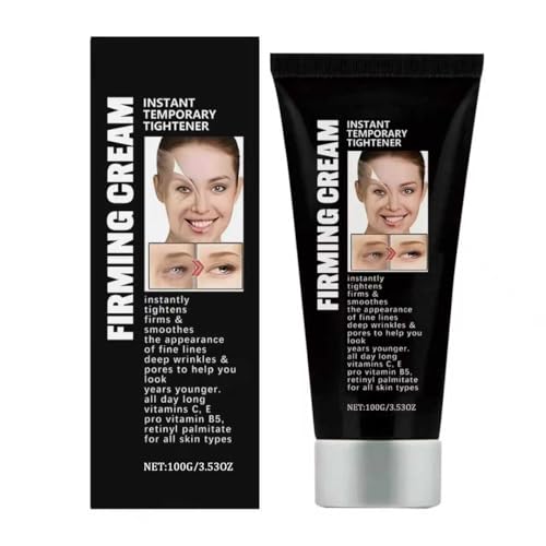 lxmtou Instant Face Tightener Cream for Temporary Firming & Wrinkle Smoothing, Helps Reduce the Look...