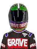 Rubies Monster Jam Grave Digger Plastic Half-Mask for Kids Boys, One Size for Themed Parties and Halloween