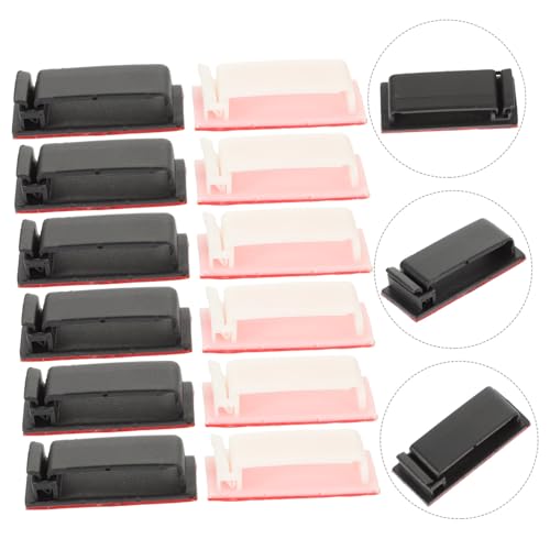 DOITOOL 20 piezas Clips Adhesivos para Cables Multipropósito para Organización de Escritorio miniatura 4