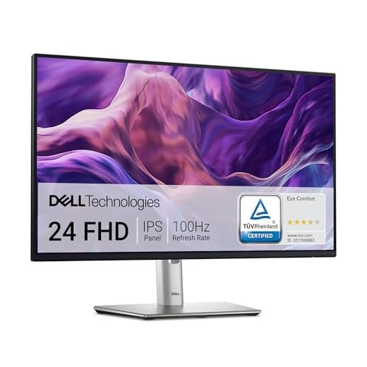 Dell P2425H 24" Full HD (1920x1080) Monitor, 100Hz, IPS, 5ms, 99% sRGB, USB-C, DisplayPort, HDMI, VGA, 4X USB, Negro