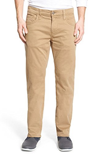 Mavi Zach Men's Straight Leg Pants, Regular Rise Twill Pants for Men, British Khaki Twill, Khaki Work Pants, 34 x 36