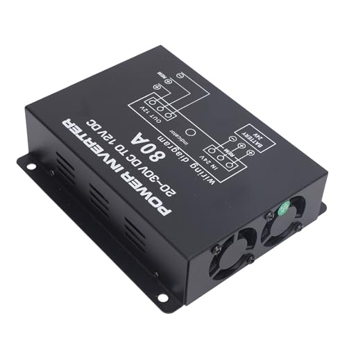 Reductor de voltaje de 24V a 12V con protección contra sobrecarga y refrigeración dual 4
