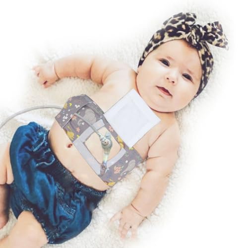 Feeding Tube Belt G-Tube Protective Belt Adjustable G Tube Tummy Time Belt with G Tube Button Cover for Babies Infants Kids