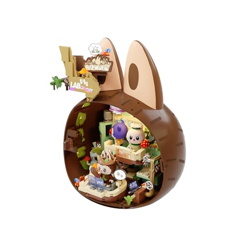Image of POP MART THE Monsters Forest Secret Base Series Blocks - Playful Home, Labubu Building Toy Set, Interactive Building Toy for Kids, Boys, and Girls