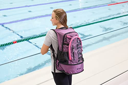 Image of Arena Fastpack 3.0 Sporty Backpack for Swimming, Sea, Gym and Sports, Water-Repellent Travel Bag with Padded Shoulder Straps, Shoe and Wet Clothes Compartment, 40 litres