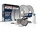 Power Stop ESK624 Euro-Stop Rear Brake Kit- Coated Brake Rotors & Ceramic Brake Pads