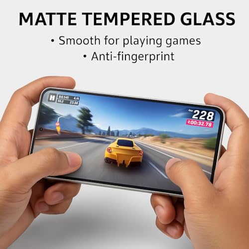 Image of Flexible Matte Gaming Screen Guard Compatible with iQOO Neo 10R 5G | Anti-Glare Anti-Fingerprint Screen Protector | Ultra-Smooth Touch (Not Tempered Glass)