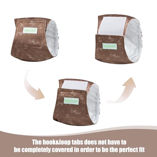 Image of wegreeco Small Dog Diapers Male,Reusable Belly Bands for Male Dogs,Washable Doggie Puppy Male Diapers Wraps,Medium Large Size (5 Pack X-Small, Dinosaurs)