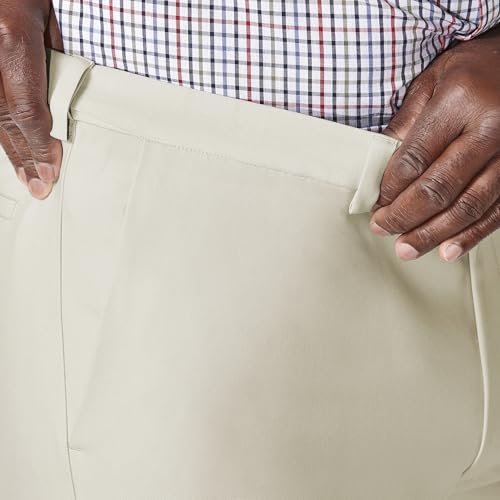Image of Haggar Men's Cool 18 Pro Classic Fit Flat Front Casual Pant