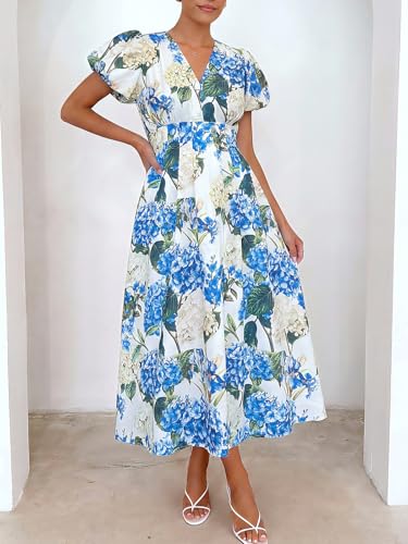 Image of Flessibili Womens Summer Floral Maxi Dress Wedding Guest Party Long Dresses 2026