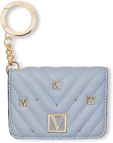 Victoria's Secret Llavero plegable para tarjetas, Azul Skyflower, Estuche para tarjetas