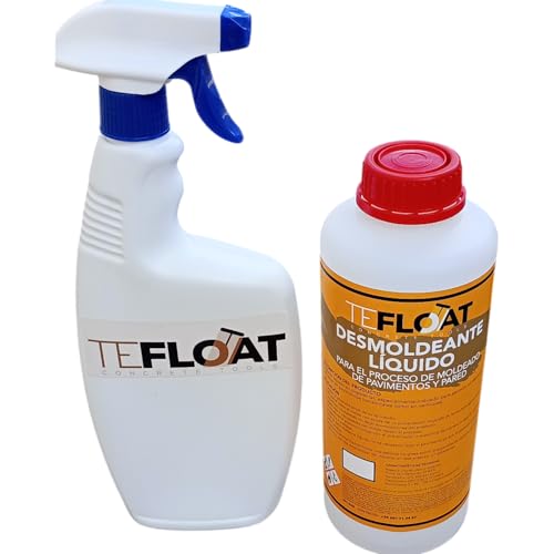 Desmoldeante Líquido para hormigón impreso y Pulverizador, especial vertical (1 Litros + Pulverizador)