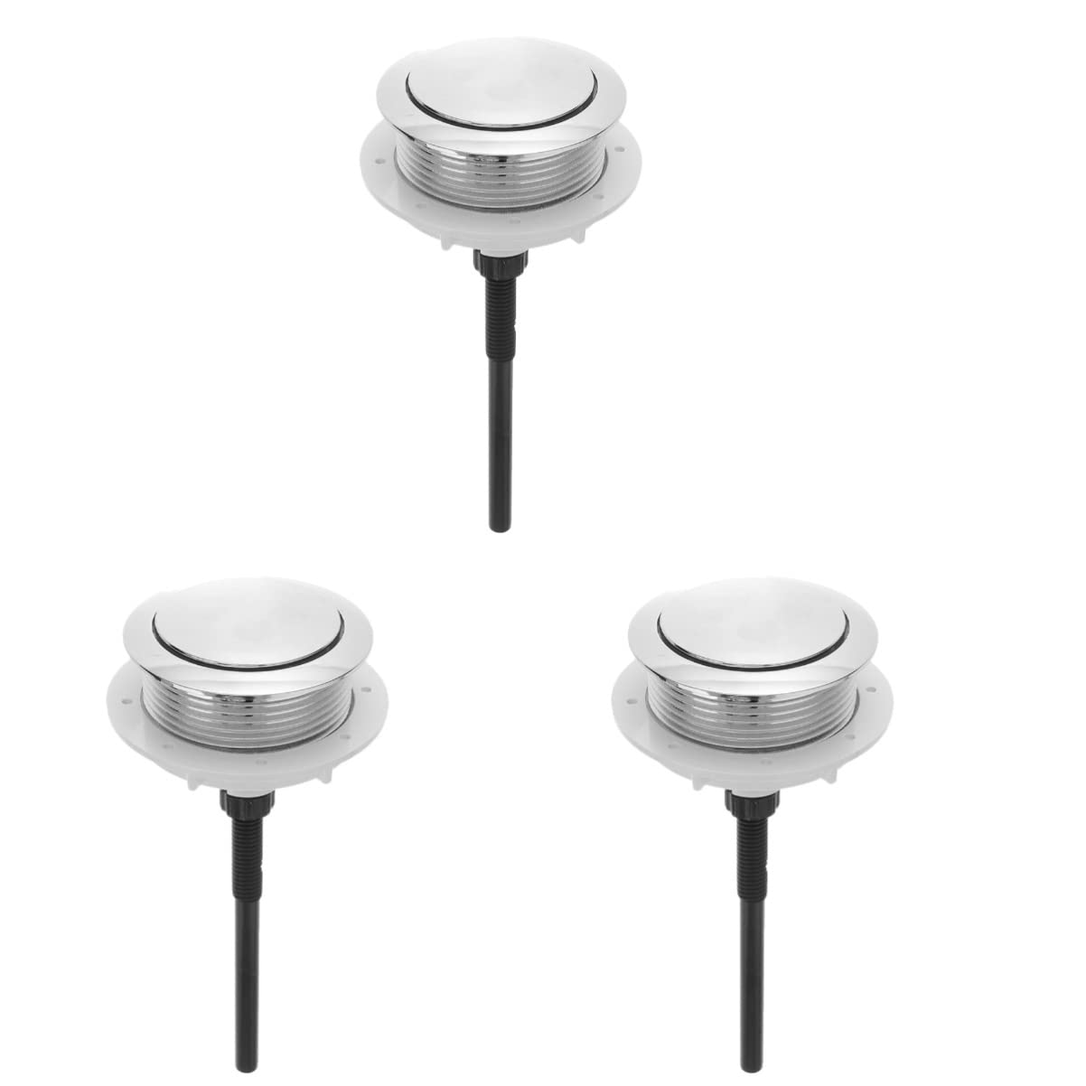 Piastra Di Azionamento Per WC Geberit Sigma01 - Compatibile Con UP300/UP320, Argento, Doppio Risciacquo