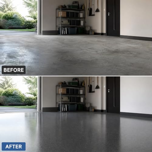 Epoxy Floor Paint, Kit para Piso de Garaje de Epoxi para Concreto, 1 Auto, Gris miniatura 6