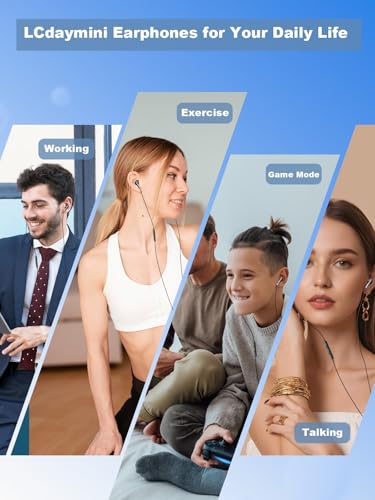 USB C Headphones for iPhone 16/15 for Samsung Galaxy S25/S24/S23 Ultra Wired Earphones with Stereo Microphone, Volume Control in Ear USB C Wired Earbuds for Samsung Galaxy S22 S21/ Pixel 9 8