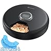 Automatic Cat Feeder Wet Food: Cordless Dog Foods Dispenser – Small Pet Fresh Food Refrigerated Container with 2 Ice Packs – Programmable Timer AA Battery Powered Kitten Feeding – 6 Meals Per Day