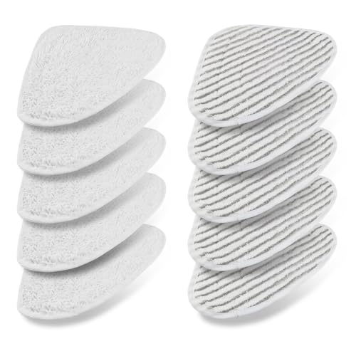 10 Piezas para Vileda Steam Recambio Vapor Kit, Microfibra para Vileda Steam y Limpiador a vapor Vileda Steam Plus Compatibles Repuesto, para Atrapa Fácilmente la Suciedad, Polvo Manchas Sucias