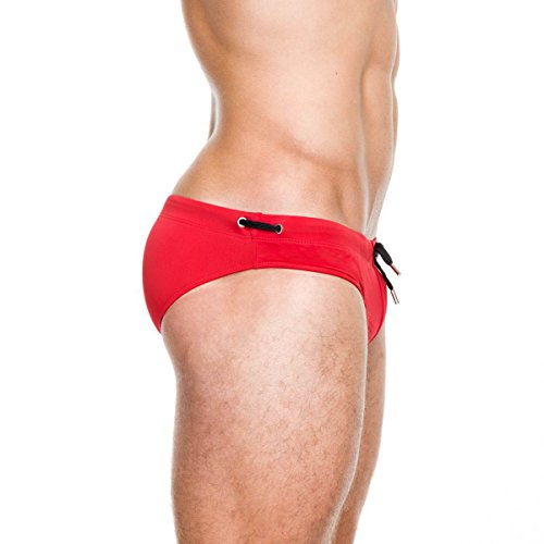 UXH Men's Sport Swimming Briefs Man Swimwear Low-Rise Push-up Sponge pad Swim Shorts4