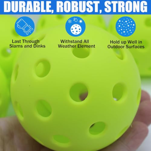 Image of Magicorange Pickleball Balls,USAPA Approved 40 Holes Outdoor Pickleballs