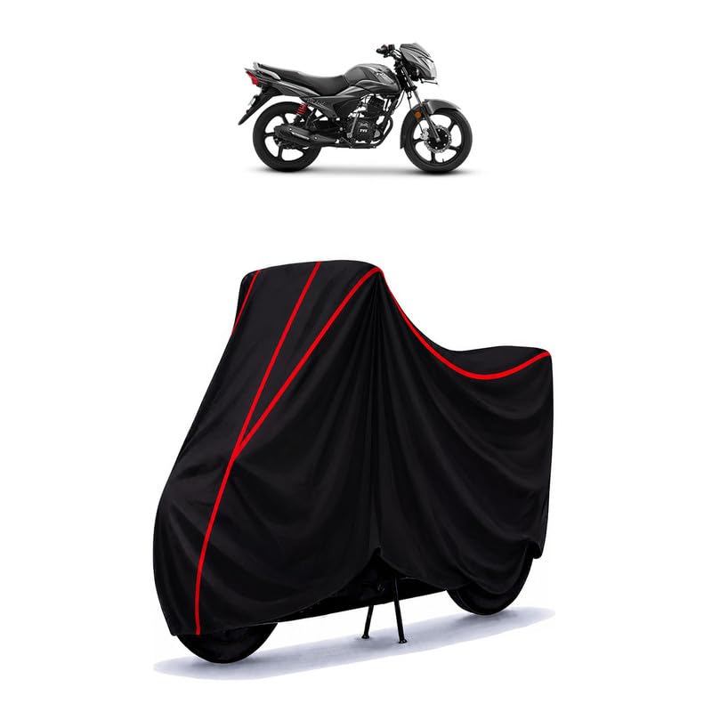 Image of TVS Victor BS6 TVS Victor BS6 Water Resistant Bike Cover for All Motorcycles & Rain | Heavy Duty | UV Protection, Dustproof, Scratchproof | All Weather Two Wheeler Cover with Elastic Bottom