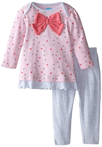 BON BEBE Baby Girls' Bow Top and Legging Two-Piece Set
