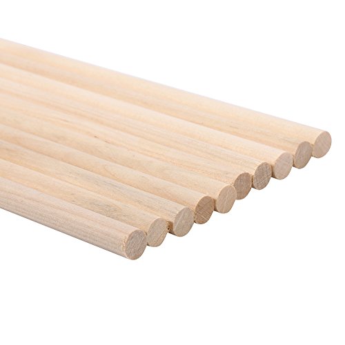 Bastoni di legno di 10pcs 30cm aste di legno