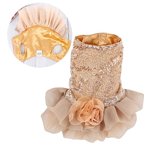 Toddmomy 3 Pecas vestido de cachorro de casamento vestido para o verão roupas de cachorro de verão r