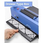 MAKEASY Spiral Binding Machine, 4:1 Pitch, 12 Sheets Punch Capacity, Electric Coil Insert, Book Binder Machine for A4/A5/Letter Size Paper, Comes with 100 pcs 5/16'' Coils & Pliers - Image 5