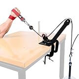 Wrist Fight Arm Wrestling Pulley System – Table Mounted Strength Trainer with Arm Wrestling Strap Weight Loading Pin Heavy-Duty Clamps 1.5m Adjustable Cable for Arm and Wrist Workouts
