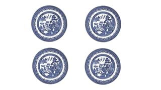 Churchill Blue Willow Salad Plate 8", Set Of 4, Made In England