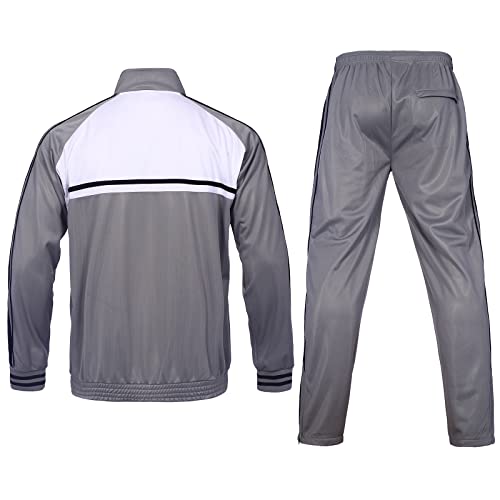 Men's Tracksuits 2 Piece Sweatsuits for Men Set Casual Athletic Jogging Warm Full Zip Sweat Suits with Pockets2