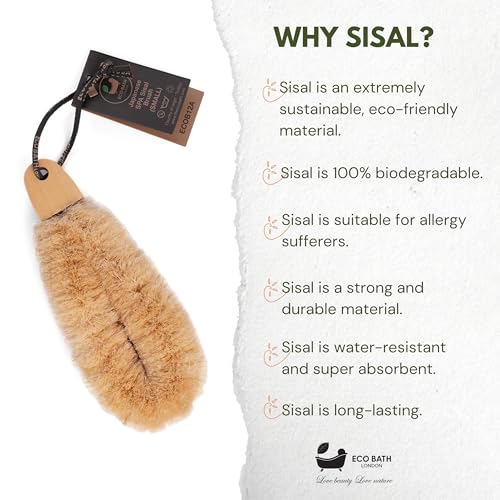Eco Bath London Natural Sisal Japanese Spa Brush - Image 4