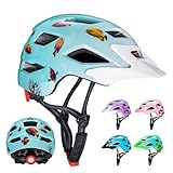 Casque Velo Enfant Réglable 48 51 50 57cm pour 3 5 5 12 Ans, SIFVO Casque Enfant Vélo avec Visière Amovible