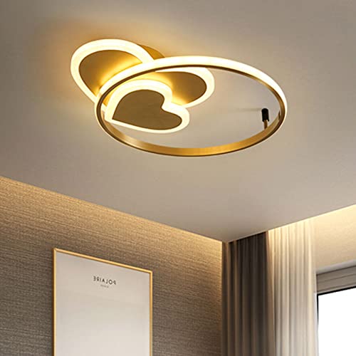 Plafonnier LED cœur 40W dimmable pour éclairage moderne de chambre - 3