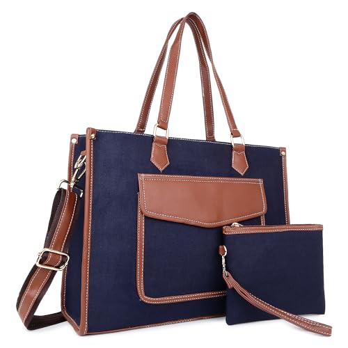 Womanix Canvas Laptop Tote Bag,14 inch Laptop Bag, Shoulder Bags ...