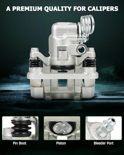 Image of SCITOO 18B4825 18B4824 Rear Left & Right Disc Brake Calipers Assembly w /Bracket For Ford For Mustang 1999-2004