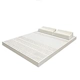 haozai Topper De Colchones De Látex, El Contenido De Látex Natural Es De hasta Un 93%, Ventilación De Panal, Mudo Independiente, Protección De La Columna, Colchón De Látex
