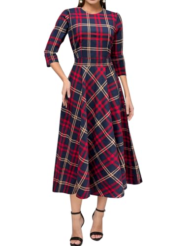 Image of Simple Flavor Women's Vintage Dress Sleeveless O-Neck Party Cocktail Dress
