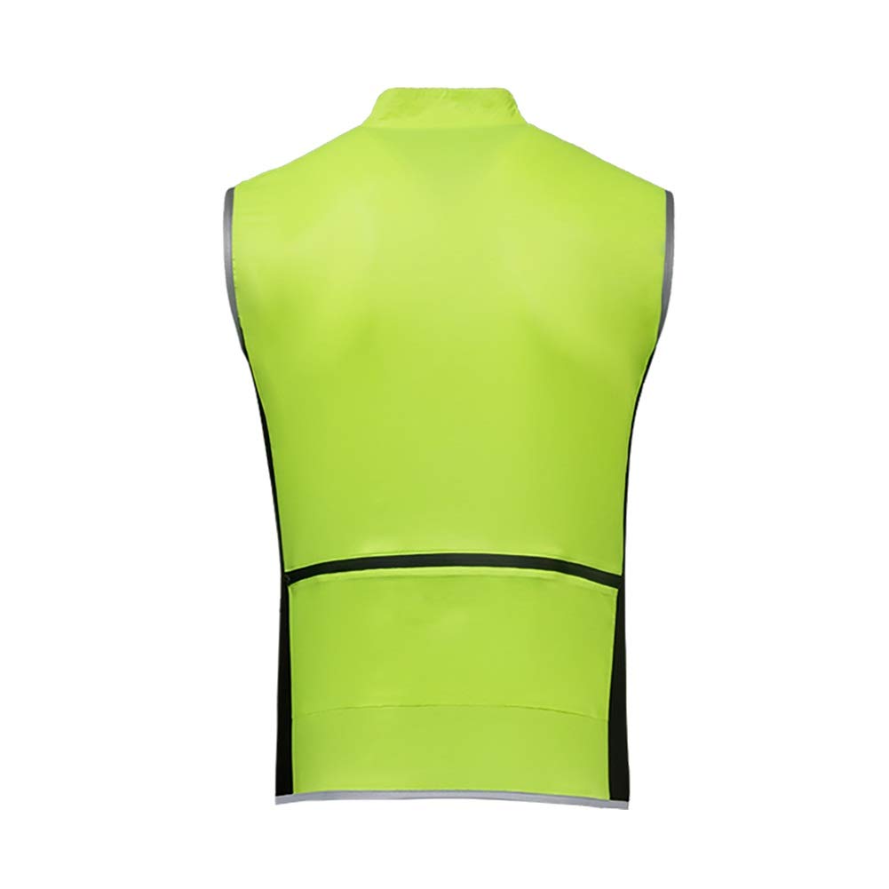 Kamizelka rowerowa bez rękawów, odblaskowa kamizelka górska, wodoodporna, lekka, odpowiednia do pracy, kolarstwo, motocykle (kolor : Zielony, Rozmiar : XXXL)