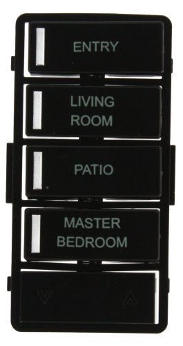 Kit de etiqueta negra Leviton VPZLB-Z4E, accesorio Vizia RF + VRCZ4