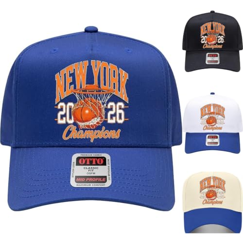 2026 Basketball Championship Hat Unisex Low Profile Washed Distressed Baseball Caps Royal
