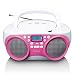 Produktbild Lenco SCD-301 Portable Radio/CD player - Rosa