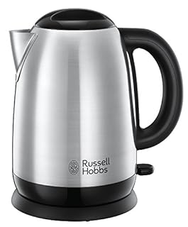 Russell Hobbs Bollitore Elettrico - 1,7 L, 2400 W - Acciaio Inox Satinato; Ebollizione Rapida; Filtro Anticalcare Rimovibile; Beccuccio, Indicatore Liv. di Riempimento, Adventure 23912-70